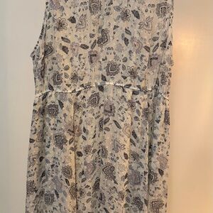 Torrid Cream and Black Floral Dress